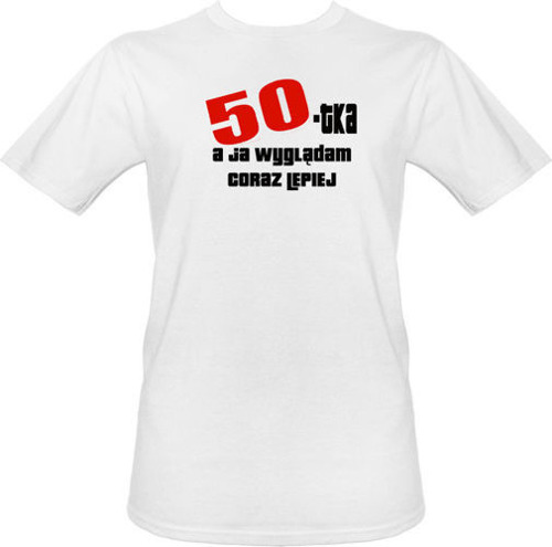 T-shirt Lepiej po 50